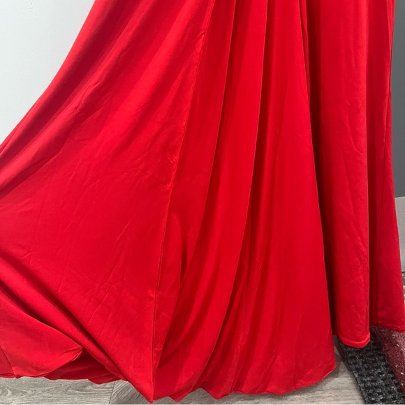 NWT Nookie Maxi Dress Red Illegal Gown Halter Sleeveless size S - Picture 6 of 11
